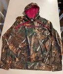Polaris Xl Women's Pink Logo'd Camo Hoodie Sweatshirt Hunting Fishing Hiking. Fixed Price $39.99.