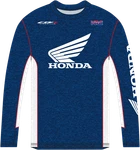 Honda Apparel Hrc Long-sleeve T-shirt Large Navy/white NP21S-M2482-L. Fixed Price $44.95.