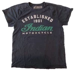 Indian Motorcycles Established 1901 Black Graphic Printed T-shirt Men Sxl. Fixed Price $14.99.