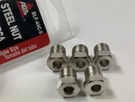 (5) Ags BLF-44C Steel Tube Nut, 1/4" (1/2"-20) Inverted. Fixed Price $10.79.