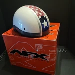 Afx Adult's FX-200 Freedom Motorcycle Helmet White Flag Stars Size Xs New W/tags. Fixed Price $54.99.
