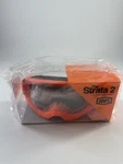 100% Strata 2 Motocross Goggles Neon Orange Clear Lens New. Fixed Price $39.65.