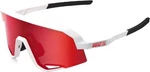 100% Slendale Sunglasses, Matte White Frame, Hiper Red Multilayer Mirror Lens. Fixed Price $119.00.