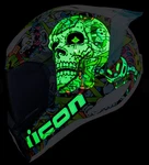 Icon Ultraflite Doodle Motorcycle Helmet Glow-in-the-dark + Smoke Shield 2XLARGE. Fixed Price $375.00.