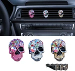 3PCS Bling Skull Car Air Condition Vent Clip, Colorful Diamond Diffuser. Fixed Price $9.99.