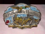 Vintage I'd Rather Be Hunting Tow Hitch Cover Truck/suv Trailer 2" Receiver Plug. Fixed Price $39.49.