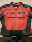 Icon Motorhead Xxl Vintage Leather Jacket Red/black With Liner. Fixed Price $175.00.