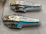 Pair Brand New Bumper Overriders Guards Austin Healey 300 100-6 BP1199. Fixed Price $185.99.