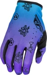 Fly Racing 379-7152X Lite Outline Gloves Purple/blue /black. Fixed Price $34.45.