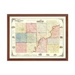 Old Map Of Butler County, 1855 - Vintage Ohio Art. Fixed Price $69.99.
