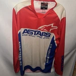Alpinestars Astars Motocross Jersey Red Long Sleeve Men Xl. Fixed Price $20.00.