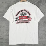 Vintage 90S Edelbrock Performance Harley Davison Motorcycles White Shirt. Fixed Price $25.49.