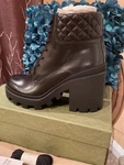 Hot! Gucci Trip Leather Boots Magnum Calf Black 659691 Women's 40 EU/9-10 Us Nib. Fixed Price $894.99.