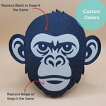 Monkey Trailer Hitch Cover Fits 2 Inch Receiver - Customizable Colors. Fixed Price $36.00.