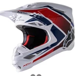 Alpinestars Supertech M10 Meta Mips Helmet - White/red/blue Xxl 2XL. Fixed Price $569.99.