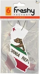 California State Car Air Freshener By Freshy Factory - Orange Scent (6 Pack. Fixed Price $9.99.