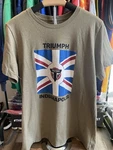 Triumph British Motorcycle Indianapolis Flag Graphic Shirt Size Large. Fixed Price $14.71.