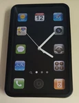 Giant Iphone Ipad Interface Style Wall Clock Can B Mounted Or Free Standing. Fixed Price $29.99.