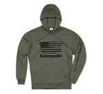 New Kawasaki Flag Pullover Hoodie Sweatshirt, Green, Xx-large, K004-1317-GN2X. Fixed Price $53.95.