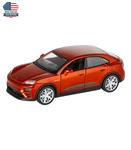 Porsche Macan, Pullback, Papaya, 1:43. Fixed Price $34.36.
