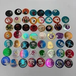 Poison 8-BALL Pogs Vintage Lot 55PC Multicolor Good 90S Milk Caps Skulls Retro. Fixed Price $21.99.
