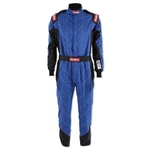 Racequip 91609249 CHEVRON-5 Driving Suit SFI3.2A/5 Double Layer Blue Medium Tall. Fixed Price $253.95.
