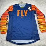 Fly Racing Jersey Mens Blue Orange Shirt Mx Motorcross Dirtbike Atv Tee Kinetic. Fixed Price $21.98.