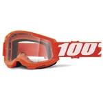 100% 5651-1016-00 Strata 2 Goggles Osfm Neon Orange / Clear Lens. Fixed Price $29.95.