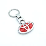 3D Double-sided Metal Buckle Keychain Car Logo Ring Fob For Toyota Red. Fixed Price $12.99.