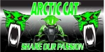 Arctic Cat Banner Full Color Vinyl Snowmobile Shop Display. Fixed Price $34.99.