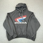 Honda Apparel Wing Hoodie Gray 2XL. Fixed Price $25.99.
