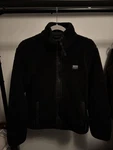 Hollister Epic Flex Sherpa Full Zip Jacket Black Fleece Coat Men's Small. Fixed Price $20.00.