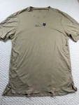 Fox Shirt Mens Medium Brown Tan Flexair Short Sleeve Crew Pullover Racing. Fixed Price $15.00.