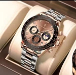Porsche Design Rose Gold Stainless Steel Watch 3ATM Waterproof Luminous. Fixed Price $115.77.