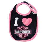 Harley Davidson Baby Bib Black And Pink Infant Girl Love. Fixed Price $9.99.