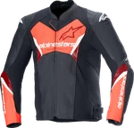 Alpinestars Faster For V3 Airflow Leather Jacket - Black/red Fluo Us 50 Eu. Fixed Price $514.95.
