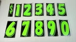 E-z Windshield Pricing Number Stickers 7 1/2" 11 Dozen Green, Yellow Or Red. Fixed Price $39.46.
