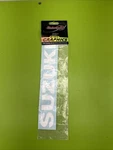 Sticker Point 107026, ST107026 White Suzuki Logo Decal Approx. Size 9"X2" Nos. Fixed Price $18.00.