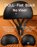 Daytona Vintage Dull / Flat Black Dot Motorcycle Half Helmet No Visor D1-BNS. Fixed Price $102.26.