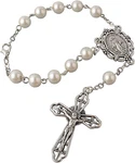 Hanlincc One Decade Catholic Auto Rosary With Miraculous Medal Hang Car. Fixed Price $17.99.