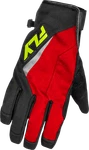 Fly Racing 371-0617XS Title Long Gloves Red/black/hi-vis. Fixed Price $89.95.