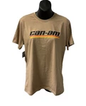 Can-am Women's Emblem Short Sleeve T-shirt Brown 288187. Fixed Price $32.99.