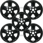 5 Fits Jeep Wrangler Sport 2018-2023 Black 17" Wheel Skins Hub Caps Rim Covers. Fixed Price $109.99.
