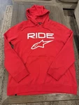 Alpinestars Hoodie Mens Xl Red Ride Logo Pullover Sweatshirt Motocross. Fixed Price $45.00.