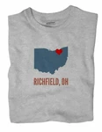 Richfield Ohio T-shirt Summit County Heart. Fixed Price $21.99.