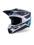 Alpinestars SM3 Heat Helmet - Silver/blue/black Matte Xxl 2X. Fixed Price $279.95.