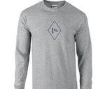 1%ER Biker Outlaw T-shirt Sport Gray Gang Blue Long Sleeve Cotton. Fixed Price $26.99.
