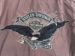 Harley Davidson Men's Brown Lined Ripstop Embroidered Eagle Snap Button Jacket. Fixed Price $34.99.