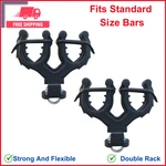 Graspur Double Gun & Bow Rack - Model ATV2, Fits Standard Size Bars, Rubber. Fixed Price $41.23.