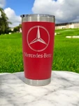 Mercedes Benz Tumbler: 20 Oz Stainless Steel, Double Wall Insulated. Fixed Price $30.00.